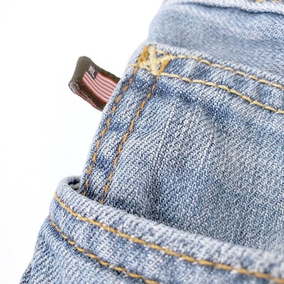 Vintage Ralph Lauren High Rise Jean Shorts Size 8 - Picture 2 of 9